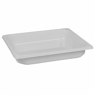 Bakke, C 2325-1A, 32,5x26,5x5cm, 3350 ml, hvid, CPET, 1-rums, standard serie, 1/2 GN