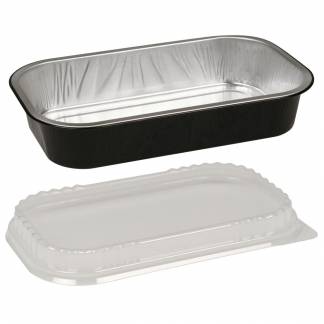 Aluminiumsbakke, Ready2Cook, 23,4x13,8x4,3cm, 940 ml, sort, aluminium