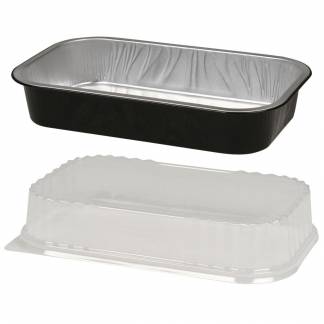 Aluminiumsbakke, Ready2Cook, 26,5x16,2x4,7cm, 1400 ml, sort, aluminium