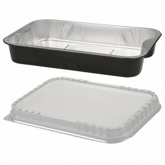 Aluminiumsbakke, Ready2Cook, 29,3x19,3x4,5cm, 1920 ml, sort, aluminium, med håndtag