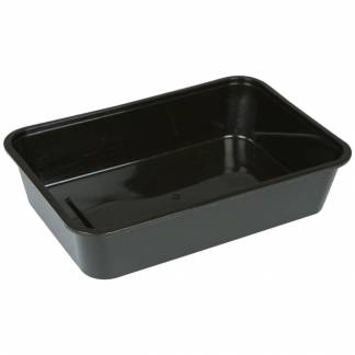 Plastbakke, ABENA Cater-Line, 16,9x11,6x3,8cm, 500 ml, sort, PP