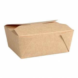 Takeaway boks, ABENA, 11x9x5cm, 500 ml, brun, kraft