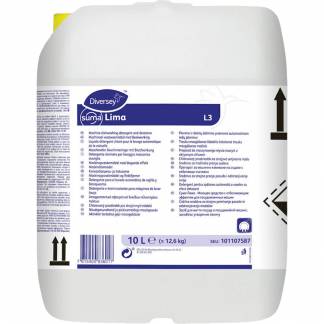 Maskinopvask, Diversey Suma Lima L3, 10 l, med klor, uden farve og parfume