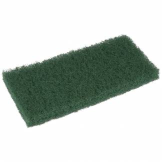 Skurefiber, 25x12x2,5cm, grøn, nylon/polyester, medium skureeffekt