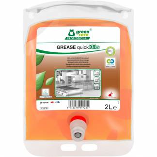 Køkkenaffedter, Green Care Professional GREASE quickKliks, 2 l, med farve og parfume *Denne vare tages ikke retur*