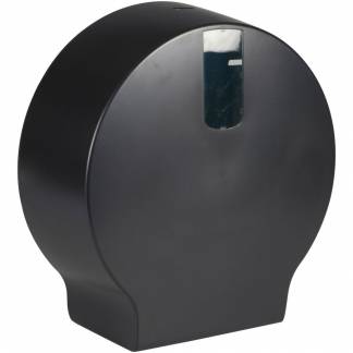 Dispenser, Classic Recycled, Midi, 12x34x36cm, Ø33,5cm, sort, plast, til midi jumboruller, restrullefunktion