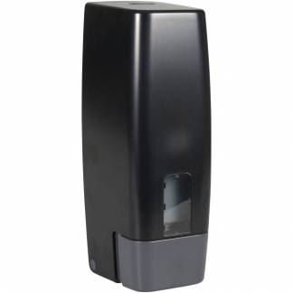 Dispenser, Classic Recycled, 1000 ml, sort, plast, til refiller af flydende sæber og desinfektion,1,7 ml pr. dosering