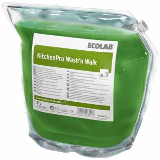 Gulvrengøring, Ecolab KitchenPro Wash’n Walk, 2 l, med farve og parfume