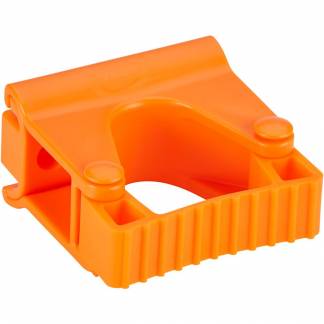 Vægophæng til redskaber, Vikan, 8,7x8,3x4,8cm, orange, PP/TPE, enkelt gummibåndsmodul *Denne vare tages ikke retur*