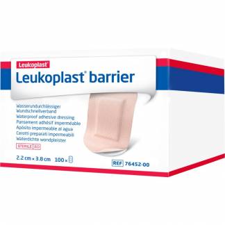 Hæfteplaster, Leukoplast Barrier, 3,8x2,2cm, beige, steril *Denne vare tages ikke retur*