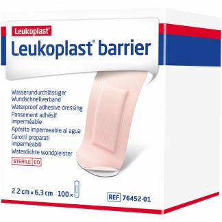 Hæfteplaster, Leukoplast Barrier, 6,3x2,2cm, beige, steril *Denne vare tages ikke retur*