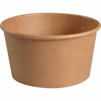 Bæger, ABENA Gastro, 6,2cm, Ø11,5cm, 400 ml, brun, kraft/PE, 400 ml, 12 oz