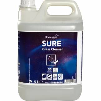 Glasrens, Diversey SURE Glass Cleaner, 5 l, uden farve og parfume *Denne vare tages ikke retur*