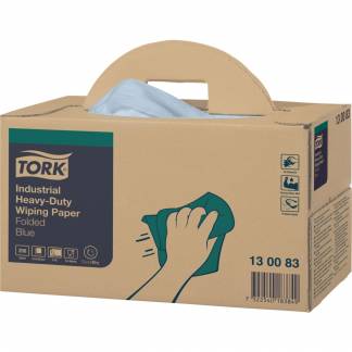 Industriaftørring, Tork W7, 3-lags, 32,4x38,5cm, blå, virginfiber, ekstra kraftig, handy-box *Denne vare tages ikke retur*