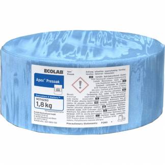 Iblødsætningsmiddel, Ecolab Apex Presoak, uden klor, med farve og parfume, 1,8 kg