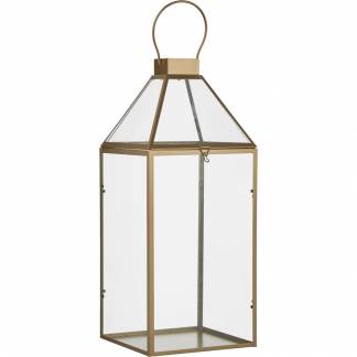 Lanterne, 20,5x19x46,5cm, glas, stor *Denne vare tages ikke retur*