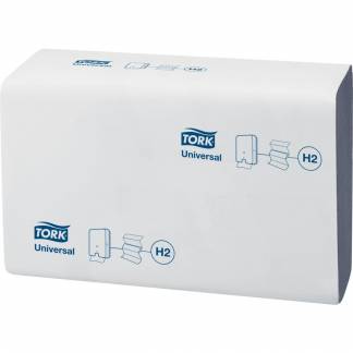 Håndklædeark, Tork Xpress, H2 Universal, 2-lags, Z-fold, 23,4x21,3cm, 7,8 cm, blå, genanvendt papir *Denne vare tages ikke retur*