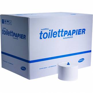 Toiletpapir, Hagleitner, 2-lags, 114m x 9,8cm , Ø13,9cm, hvid, nyfiber, system