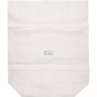 Papirsæk, 1-lags, 60 l, hvid, papir, 55x67cm, vådstærk