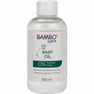 Babyolie, Bambo Nature, 150 ml, uden farve og parfume