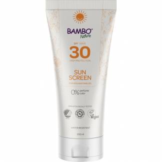 Sollotion, Bambo Nature, 200 ml, UVA- og UVB-beskyttelse, SPF 30, uden farve og parfume