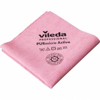 Reng&oslash;ringsklud, Vileda PURmicro Active, 35x38cm, r&oslash;d