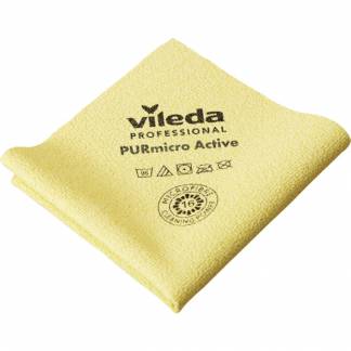 Reng&oslash;ringsklud, Vileda PURmicro Active, 35x38cm, gul