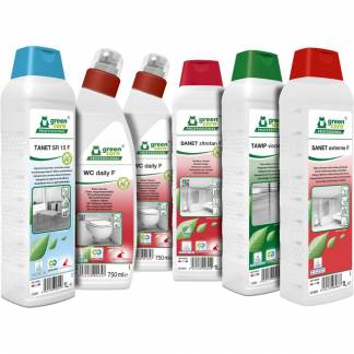 Rengøringspakke, Green Care Professional, 4 x 1 L, 2 x 750 ml