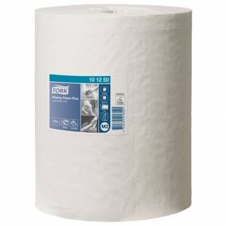 Håndklæderulle, Tork M2 Plus, 2-lags, Midi, 160m x 24,5cm , Ø19cm, hvid, blandingsfibre, uden hylse