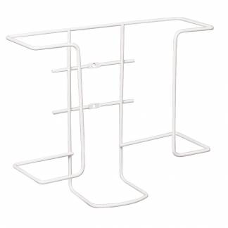 Handskestativ, 10,4x27x22,5cm, hvid, metal, til 2 æsker, ikke justerbar
