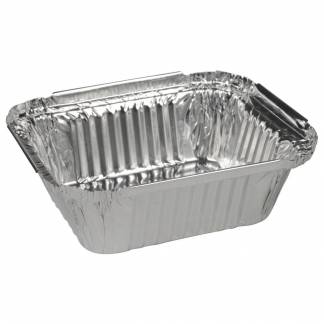 Aluminiumsbakke, ABENA Cater-Line, 14,6x12,1x4cm, 435 ml, aluminium, rektangulær