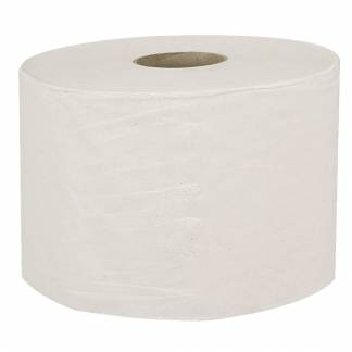 Toiletpapir, neutral, 2-lags, 100m x 10cm , Ø13,5cm, hvid, nyfiber