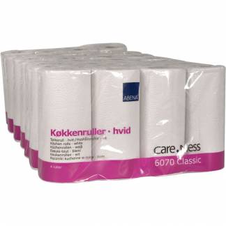 K&oslash;kkenrulle, ABENA Care-Ness Classic, 2-lags, 17,85m x 22cm, &Oslash;10,5cm, hvid, blandingsfibre
