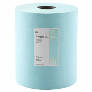 Industriaftørring, Sontara EC, 1-lags, 152m x 30,5cm, Ø25cm, turkis, polyester, virgin