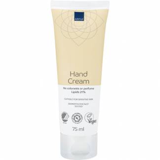 Håndcreme, ABENA, 75 ml, uden farve og parfume, 21% fedt