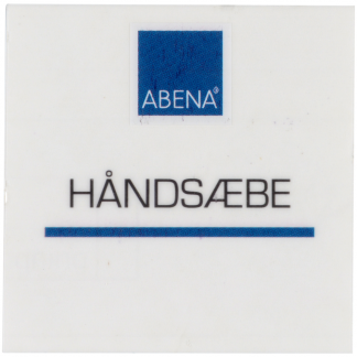 Label til dispenser, 4x4cm, håndsæbe