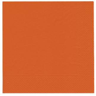 Middagsserviet, ABENA Gastro, 2-lags, 1/4 fold, 40x40cm, orange, nyfiber