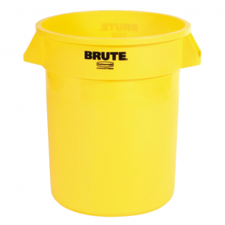 Affaldsspand, Rubbermaid Brute, 76 l, gul, PE, 76 l *Denne vare tages ikke retur*