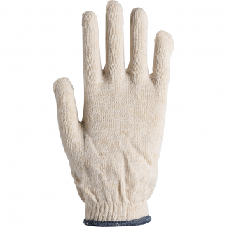 Tekstil handske, 10, hvid, bomuld/polyester, inderhandske