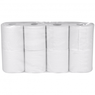 Toiletpapir, neutral, 2-lags, 34,5m x 9,4cm , Ø10cm, hvid, 100% genbrugspapir