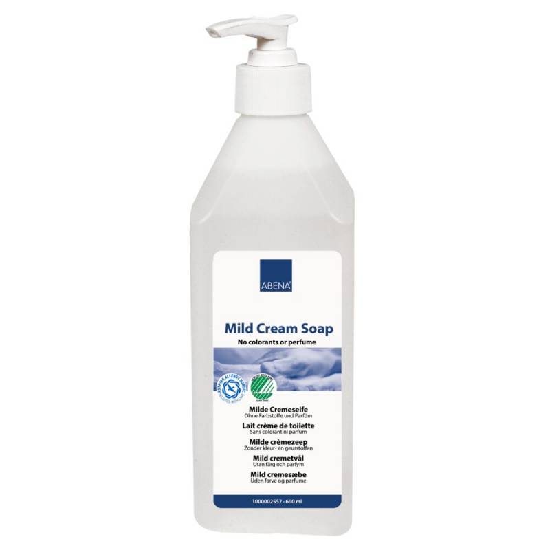 Mild Cremes&aelig;be - ABENA, 600 ml, uden farve og parfume