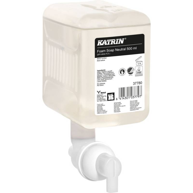 Skums&aelig;be, Katrin, 500 ml, uden farve og parfume,0,4 ml pr. dosering