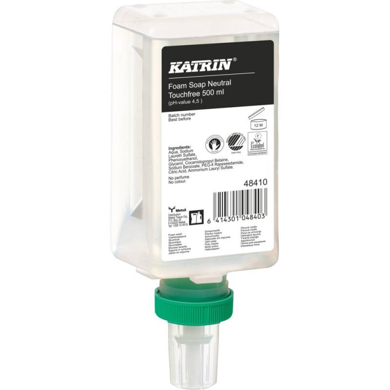 Skums&aelig;be, Katrin, 500 ml, uden farve og parfume,0,8 ml pr. dosering