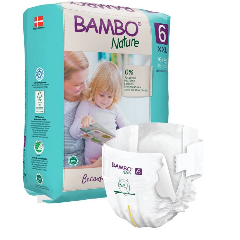 B&oslash;rneble, tapeble, milj&oslash;m&aelig;rket, Bambo Nature, 6, 16+ kg