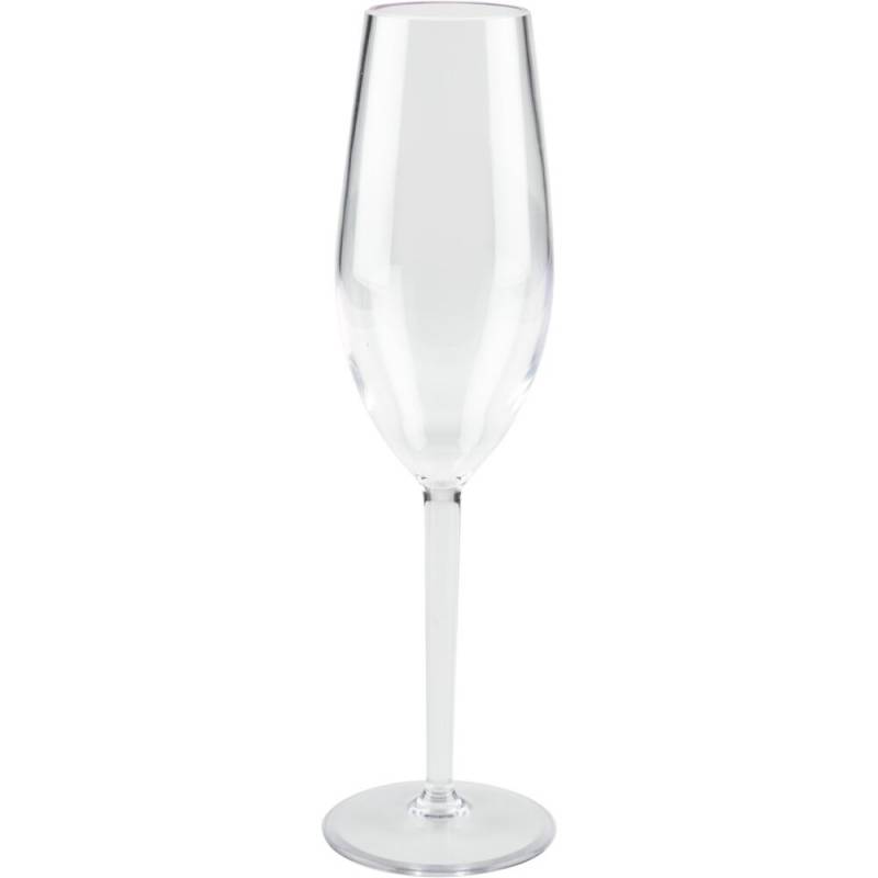 Champagneglas, ABENA Gastro, 23cm, &Oslash;5,8cm, 15 cl, 22 cl, klar, SAN, til flergangsbrug, 6 stk./pakke