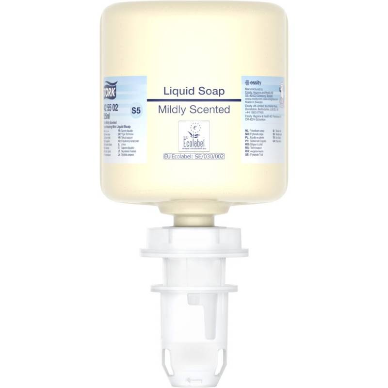 H&aring;nds&aelig;be, Tork S5, 525 ml, Mini, med farve og parfume, flydende