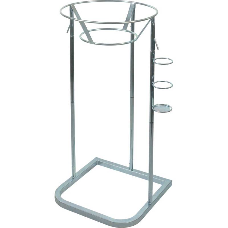 Affaldsstativ returplast, ABENA, st&aring;l, galvaniseret st&aring;l, 240 l