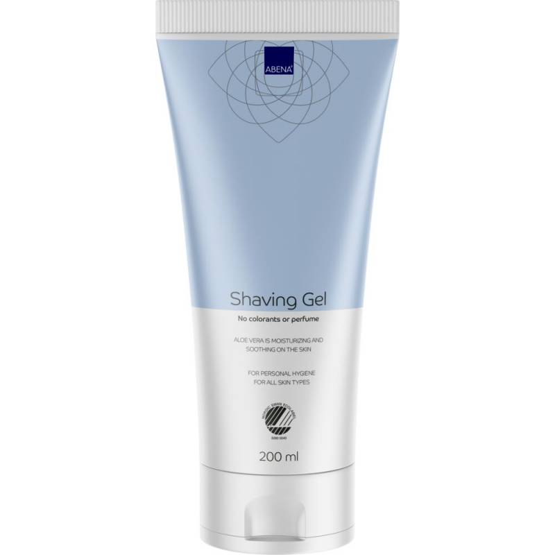 Barbergel, ABENA, 7,8x4,8x18,3cm, 200 ml, uden farve og parfume