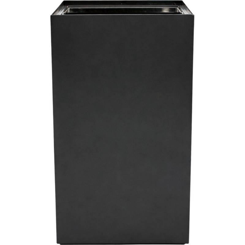 Affaldsspand, V-Part Modular waste, sort, pulverlakeret st&aring;l, 90 l, modulopbygget til kildesortering
