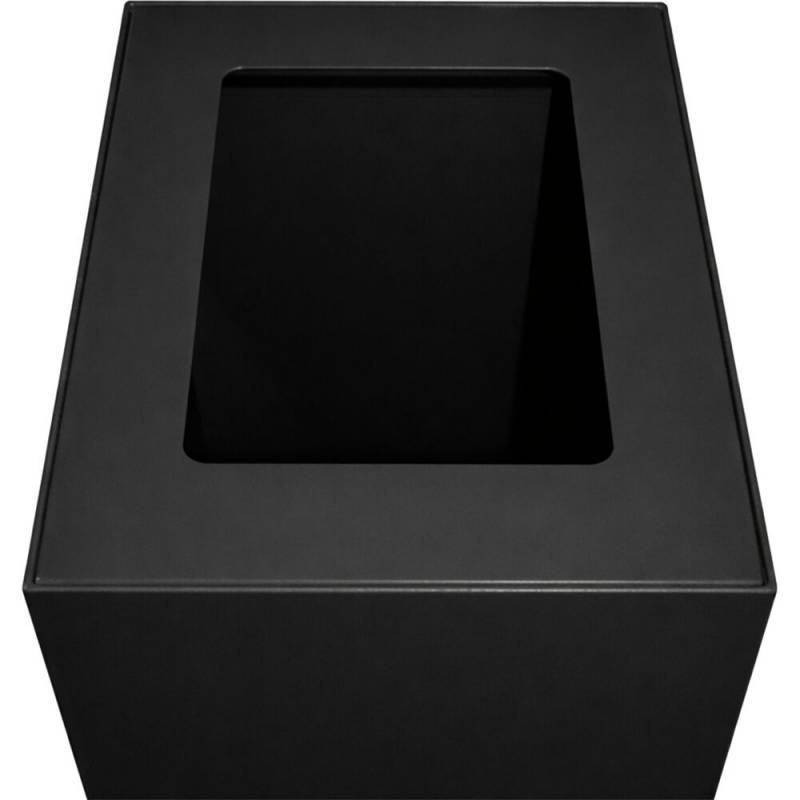 Topindsats, V-Part Modular waste, sort, pulverlakeret st&aring;l, &aring;bent indkast, til modulopbygget serie, 55 og 60 liter
